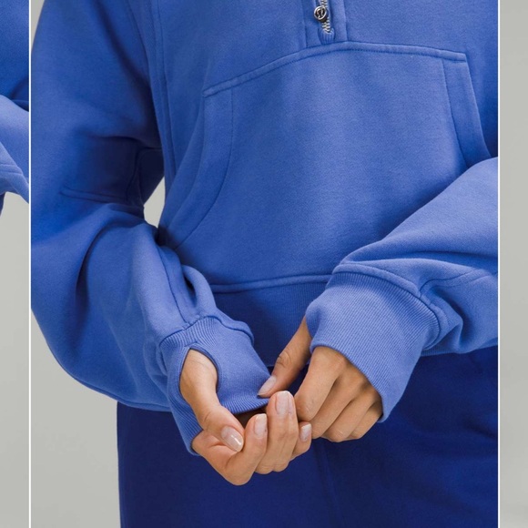 Lululemon Scuba Oversized Half-Zip Hoodie Wild Indigo XS/S - Picture 7 of 9